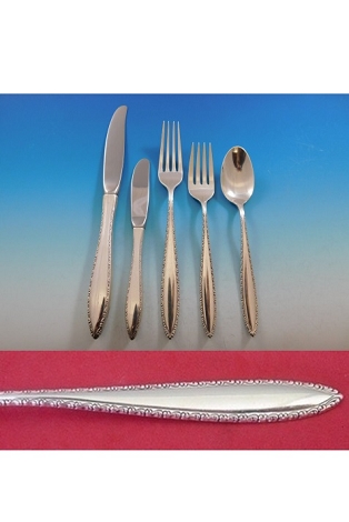 Michele by Wallace Sterling Silver Flatware Set for 6 Service 30 pieces